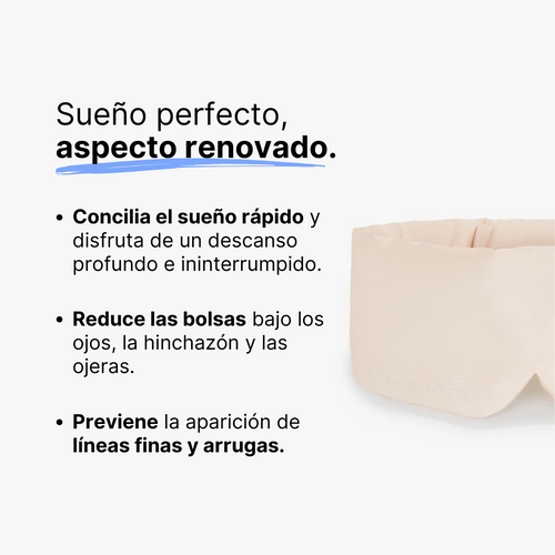 Antifaz de Seda Premium Blanco