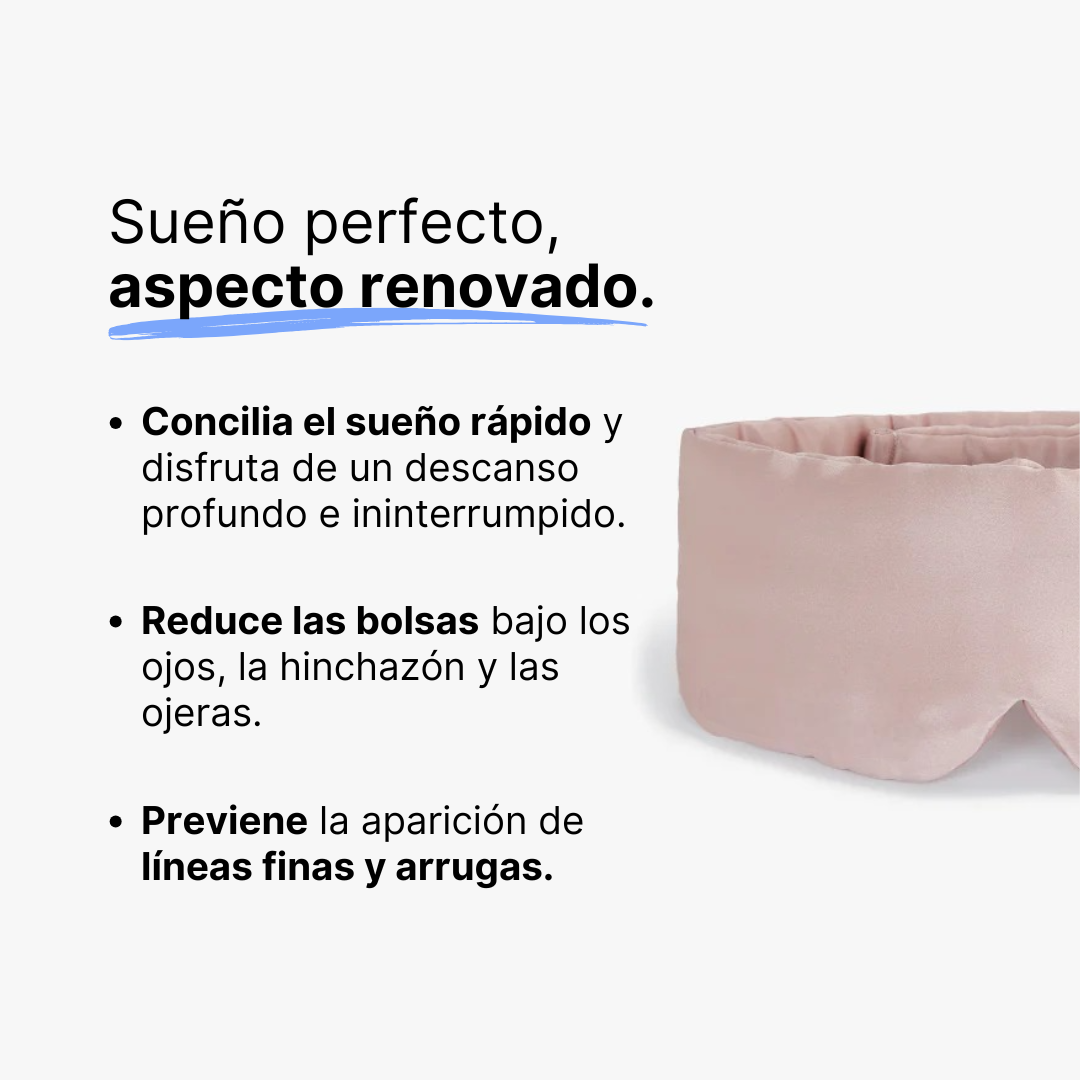 Antifaz de Seda Premium Rosa