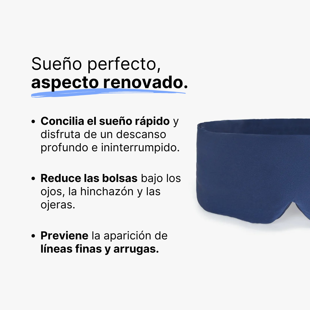 Antifaz de Seda Premium Azul